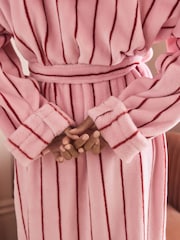 Pink Stripe Cosy Dressing Gown - Image 4 of 10