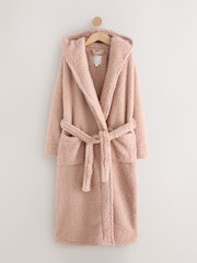 Neutral Long Teddy Robe - Image 1 of 3