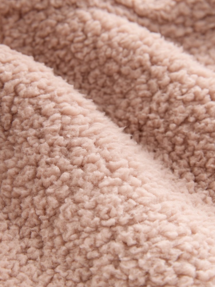Neutral Long Teddy Robe - Image 3 of 3