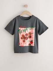 Dark Grey Oversized Graphic Print T-Shirt (3-16yrs) - Image 2 of 5