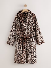 Animal Print Supersoft Dressing Gown - Image 1 of 3
