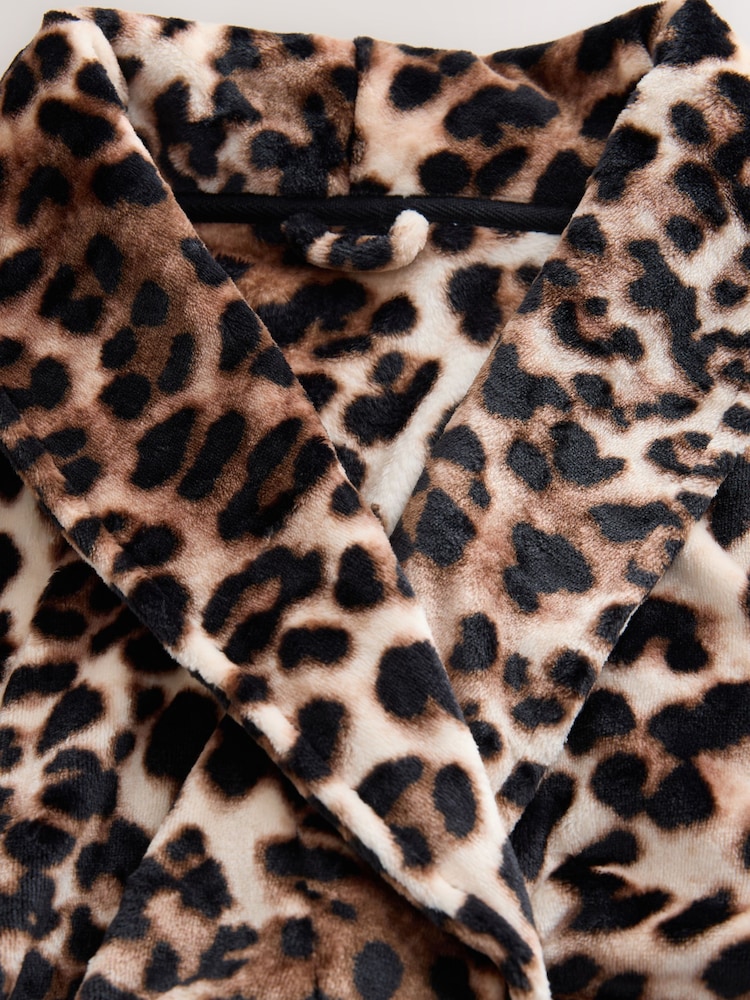 Animal Print Supersoft Dressing Gown - Image 2 of 3