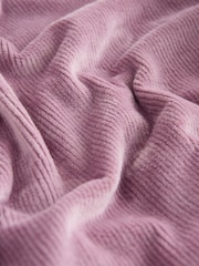 Mauve Purple Cosy Cord Dressing Gown - Image 8 of 9