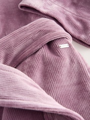 Mauve Purple Cosy Cord Dressing Gown - Image 9 of 9