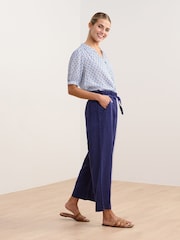 Hatley Blue Patriot Tie Front Trousers - Image 3 of 4