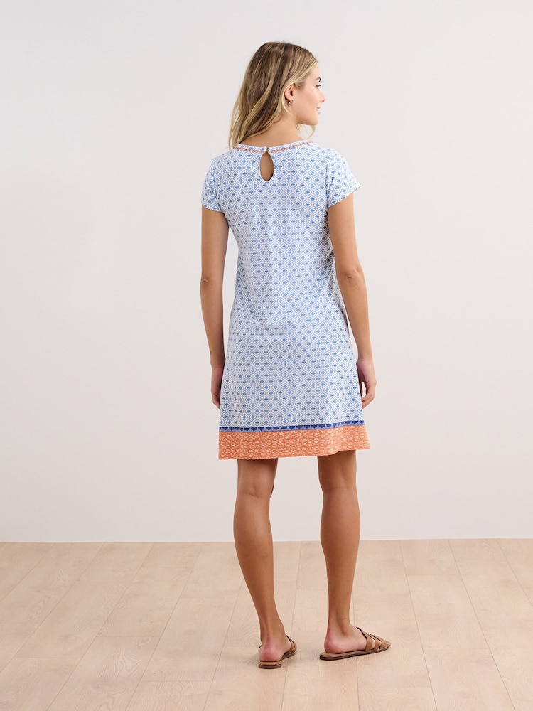 Hatley Blue Cici A-line Dress Painted Petals - Image 2 of 4