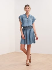 Hatley Blue Acid Rinse Ava Dress - Image 1 of 4