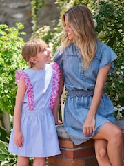 Hatley Blue Acid Rinse Ava Dress - Image 3 of 4