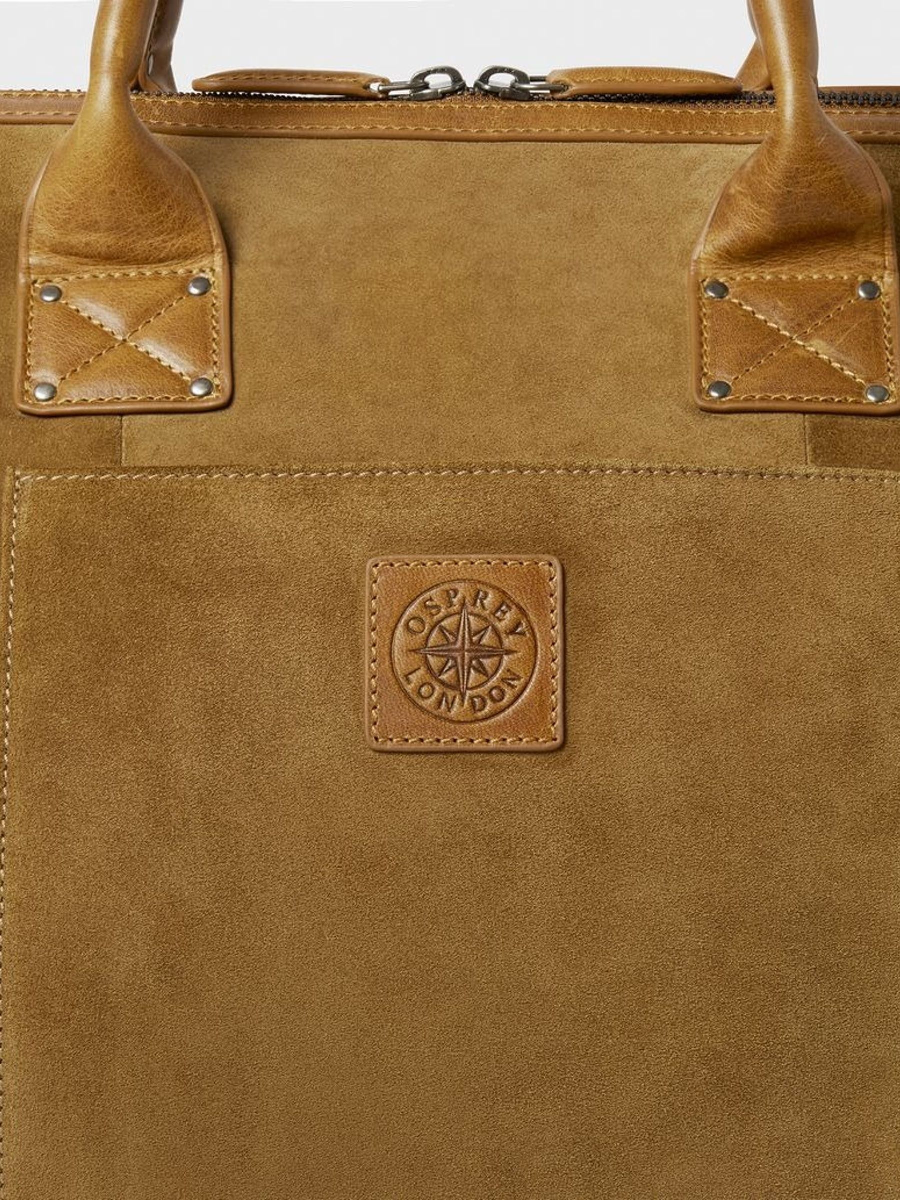 Osprey London The Heritage Overnight Brown Bag with Pouch - Image 5 of 6