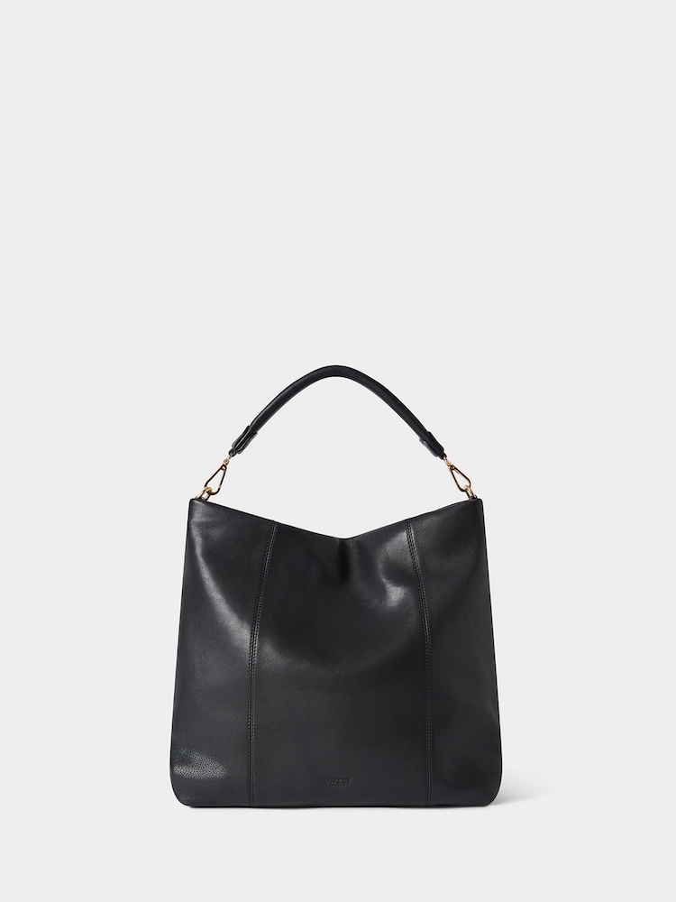 Osprey London The Large Carina Leather Hobo Black Bag - Image 1 of 5