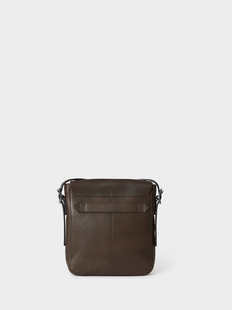 Osprey London The Lorenzo Small Leather Messenger Brown Bag - Image 2 of 5