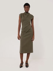 Jigsaw Green Structured Dart Dress - Image 1 of 6