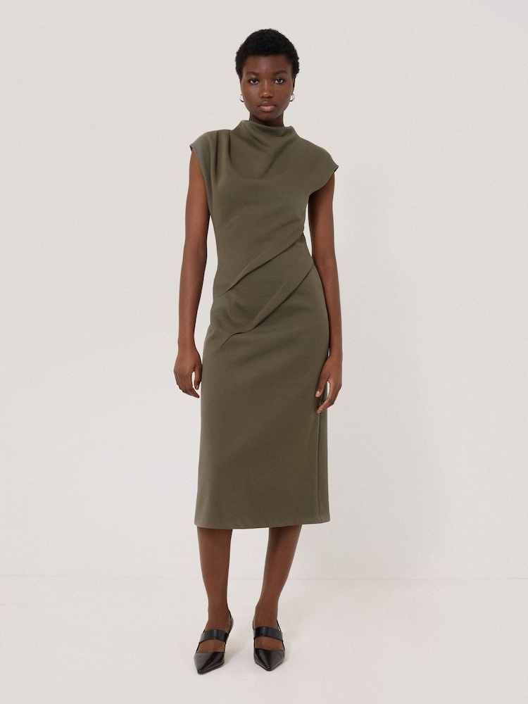 Jigsaw Green Structured Dart Dress - Image 1 of 6