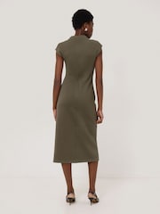 Jigsaw Green Structured Dart Dress - Image 4 of 6