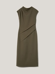 Jigsaw Green Structured Dart Dress - Image 6 of 6