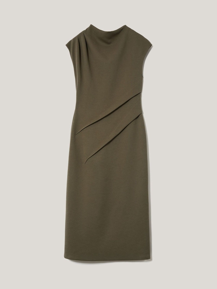 Jigsaw Green Structured Dart Dress - Image 6 of 6