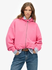 Superdry Pink Studios Zip Hoodie - Image 1 of 6