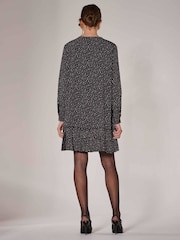 Jolie Moi Black Long Sleeve Shirt Dress - Image 2 of 6