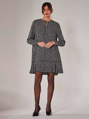 Jolie Moi Black Long Sleeve Shirt Dress - Image 5 of 6