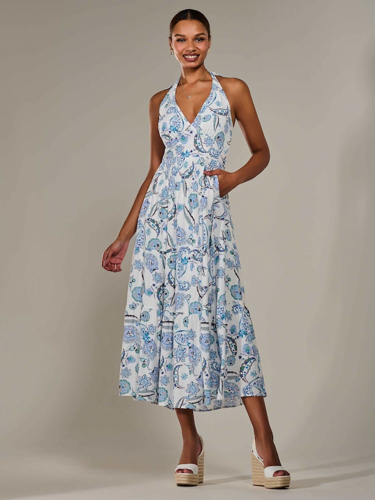 Jolie Moi Halter Neck Maxi Dress - Bild 1 von 6 Jolie Moi Halter Neck Maxi Dress - Bild 1 von 6