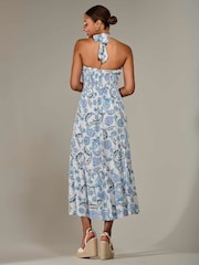 Jolie Moi White Halter Neck Maxi Dress - Image 2 of 6