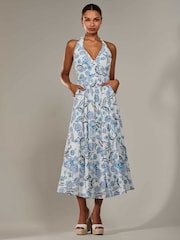 Jolie Moi White Halter Neck Maxi Dress - Image 6 of 6