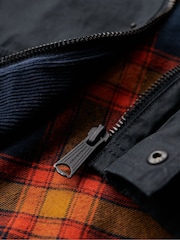 Superdry Blue Oversized The Merchant Store Wax Jacket - Image 9 of 9