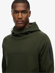 Superdry Green Tech Logo Loose Hoodie - Image 3 of 5