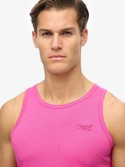 Superdry Pink Essential Logo Vest Top - Image 4 of 6