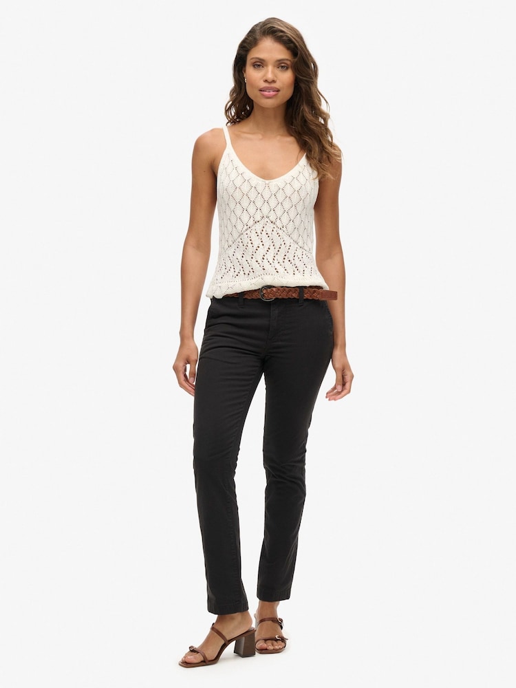 Superdry Chinohose mit mittelhohem Bund - Bild 1 von 5