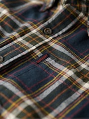 Superdry Blue Oversized Vintage Check Shirt - Image 7 of 7