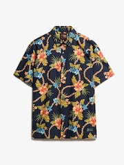 Superdry Sky Blue Hawaiian Print Shirt - Image 3 of 5