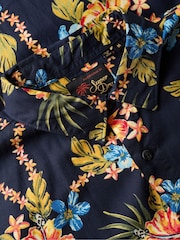 Superdry Sky Blue Hawaiian Print Shirt - Image 5 of 5