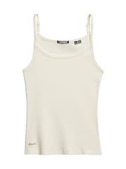 Superdry Cream Athletic Essentials Scoop Neck Vest - Image 5 of 6