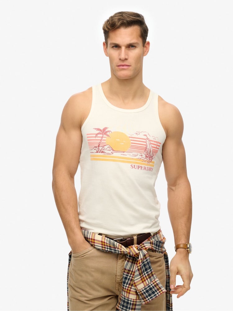 Colete listrado ao ar livre Superdry - Imagem 1 de 6