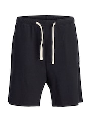JACK & JONES Black Revere Collar Polo and Shorts Set - Image 3 of 3