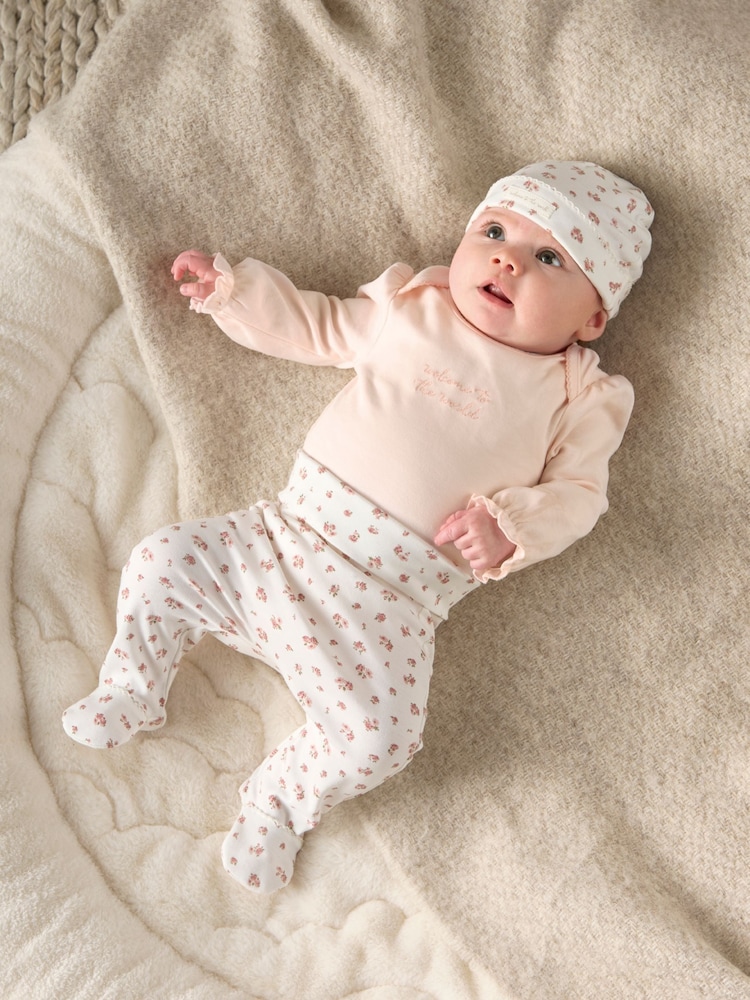 Mamas & Papas Floral Print Outfit Set 5 Piece - Image 1 of 10
