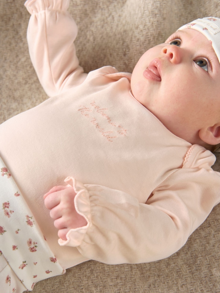 Buy Mamas Papas Light Pink Print Outfit Set Piece from Next
