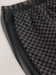 Schwarz/Anthrazit - Gemusterte Jersey-Jogginghose (3M.–7J.) - Bild 5 von 6
