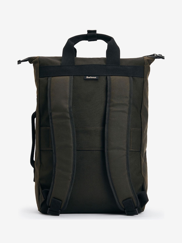 Barbour® Green Field Wax Bpac Bag - Image 2 of 8 Barbour® Green Field Wax Bpac Bag - Image 2 of 8
