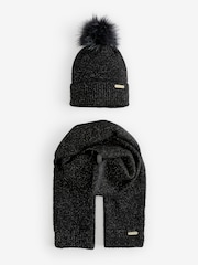 Barbour® International Black Sparkle Scarf - Image 1 of 1