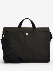 Barbour® Green Field Wax Messenger Bag - Image 2 of 7