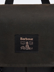 Barbour® Green Field Wax Messenger Bag - Image 3 of 7