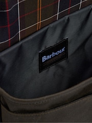 Barbour® Green Field Wax Messenger Bag - Image 4 of 7