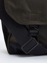 Barbour® Green Field Wax Messenger Bag - Image 5 of 7