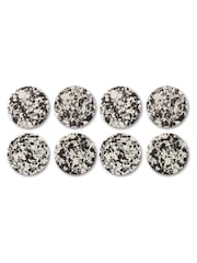 Curateology Set of 8 Black Rock Coasters - Image 3 of 3