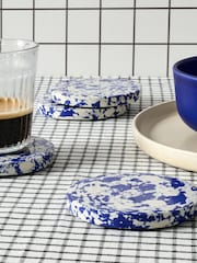 Curateology Set of 8 Blue Rock Coasters - Image 1 of 3