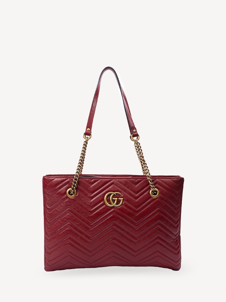 Gucci Marmont Red Tote Bag - Image 1 of 7