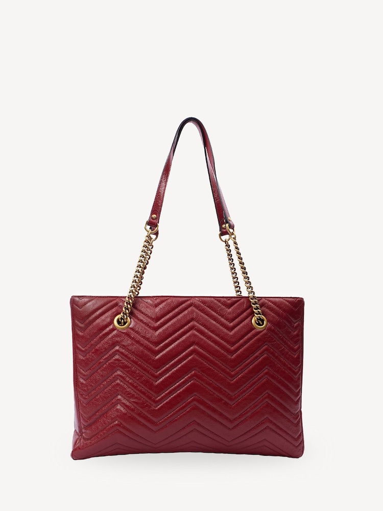 Gucci Marmont Red Tote Bag - Image 2 of 7