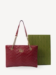 Gucci Marmont Red Tote Bag - Image 3 of 7